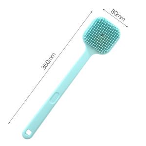 China Sustainable Long Handle Silicone Exfoliate Back Brush For Shower wholesale