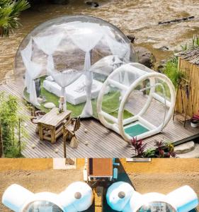 China Inflatable Bubble Geodesic Dome Tent Garden Party Geodesic Camping Tent wholesale