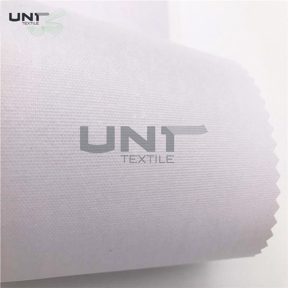 Adhesive Shrink Resistant Fusible Interlining Fabric Woven 112cm