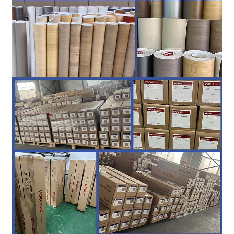 Wood Grain PVC Film OEM/ODM PVC Decorative Film Wooden Marble Texture Solid Color