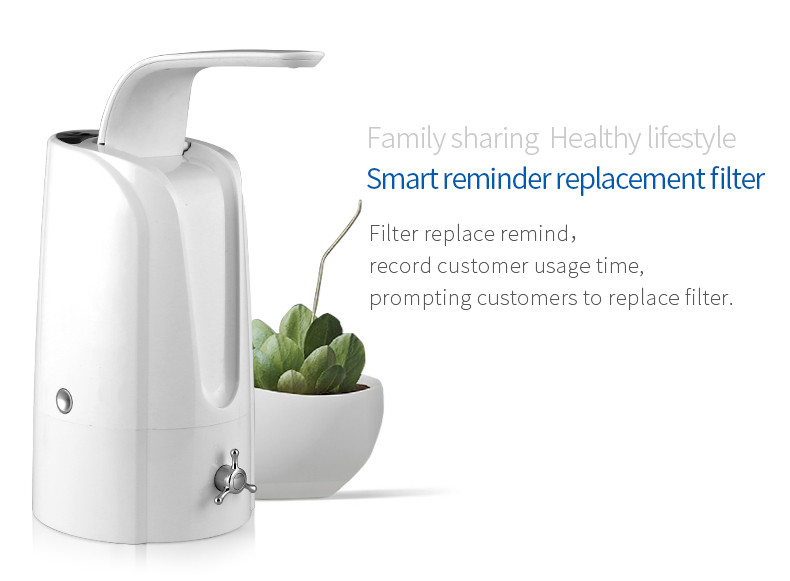 Countertop Alkaline Water Filter , Portable Water Purifier Machine No Electricity