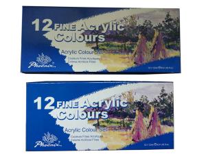 China Light - Fastness Acrylic Colour Set Art Painting Colours 12 X 12ml Tubes wholesale