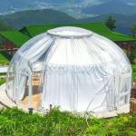 Waterproof 6m Geodesic Dome Luxury Crystal Transparent Dome House