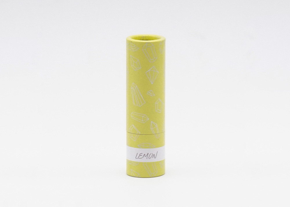 Lemon Color Reusable Lipstick Tube Container Eco Friendly