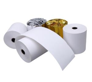 China Supermarket White Thermal Paper Rolls with Printed Logo of Excellent Performance wholesale