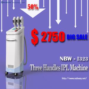 China Bottom price sale! 50% discounts off !!! 3 handles multifunctional IPL hair removal device wholesale