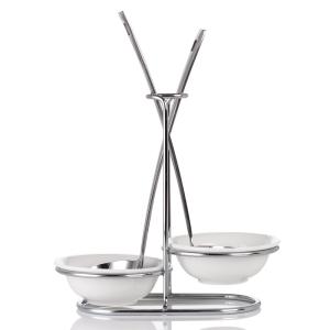 China Stainless Steel Kitchen serveware spoon holder ladle stand wholesale