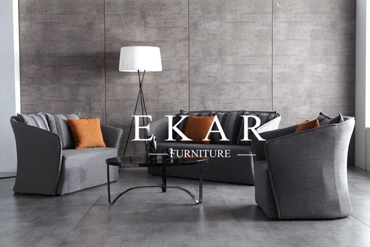 Classical Gray Color Modern Sofa Set Living Room Design A18