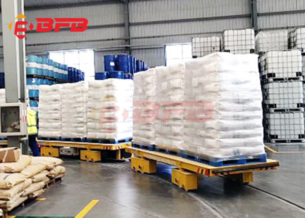Warehouse Track Self Loading Motorized Transfer Trolley