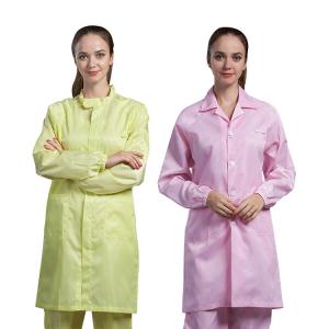 China Heavyweight Snap Closure Cotton Anti Static Garments For Industrial wholesale