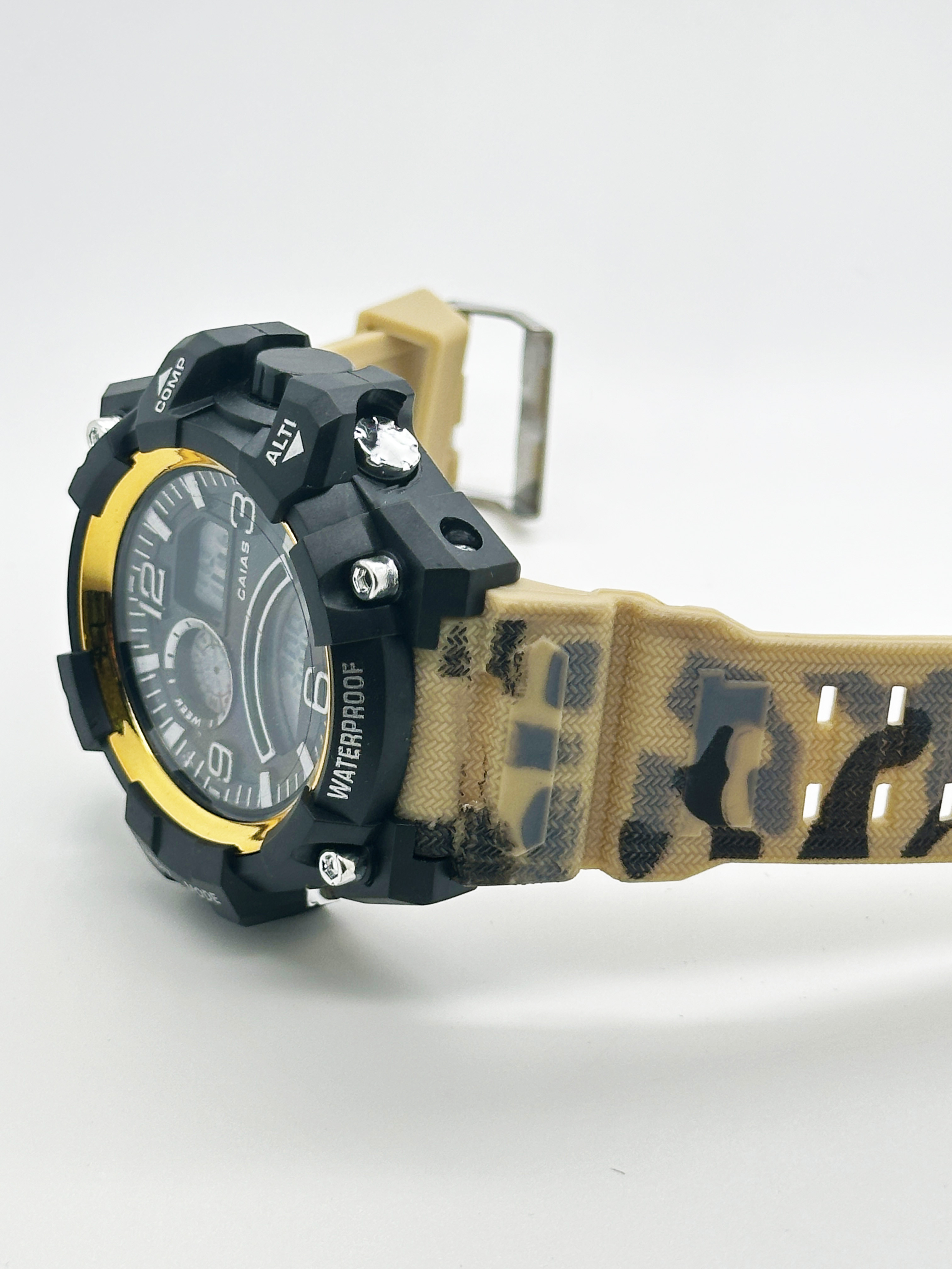 Quartz Silicon Band Watch 30m Waterproof Stylish Wrist Watches With Digital Display