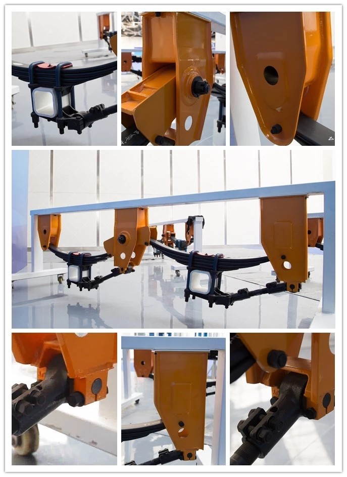 Independent Semi Trailer Suspension 10mm 70X180 Beam Axles 20T