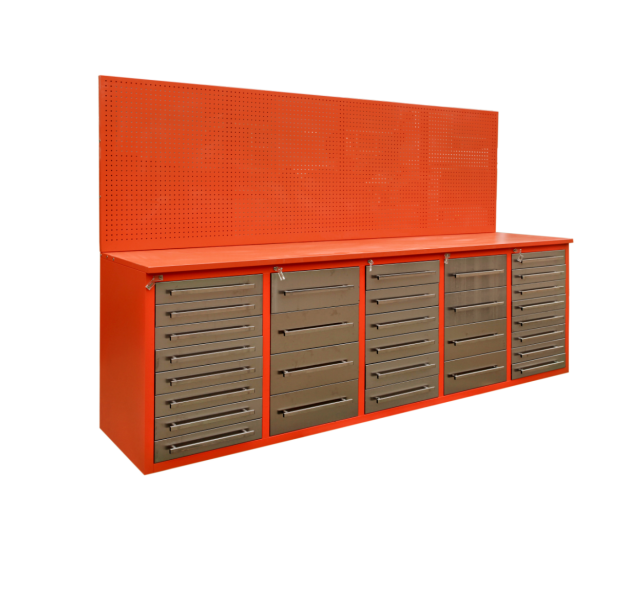 Heavy Duty Stainless Steel Workbench Tool Box For Mechanical Storage