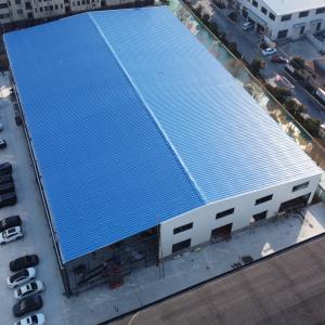 China Metal Frame Garage Steel Building Construction With Steel Cladding Sheet Wall / Roof wholesale