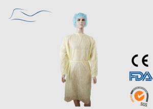 China Hospital Vistors Use Yellow Isolation Gowns PP Plastic Material 20G wholesale