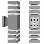 Waterproof Outdoor Ra80 Wall Mount Led Light With Double Heads Or Single Heads