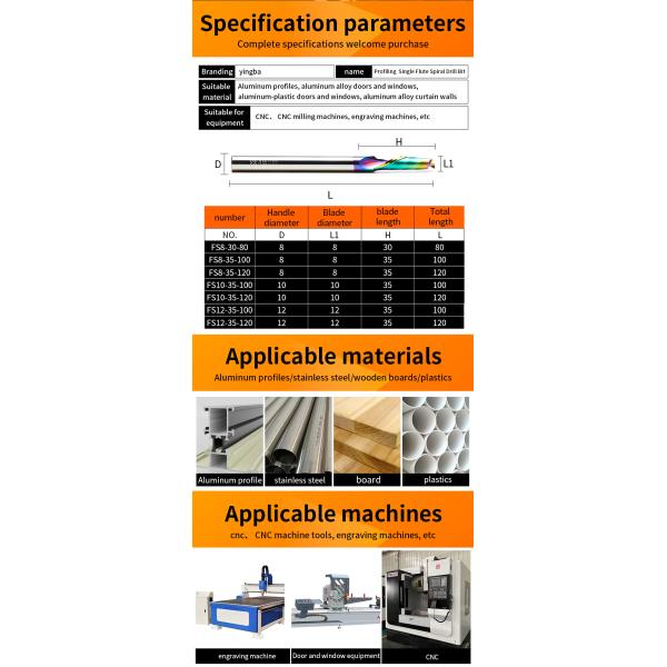 Wholesale Aluminum High Avoidance Tungsten Steel Single Slot CNC Milling Cutter Tungsten Steel Alloy