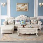 Light Leather Hotel Room Sofa Combination Modern Living Room Sofa