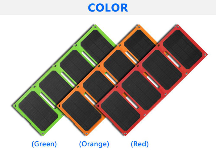Easy Carry Solar Charger Bag 4 Fold Red Mobile Photovoltaic Charging Device
