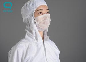 China 2.5mm Grid Clean Room Antistatic ESD Coverall Hooded Onesies Clothing wholesale