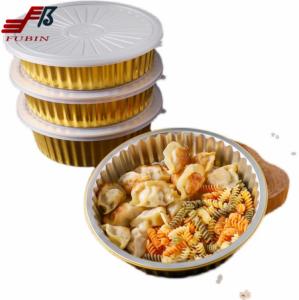 China 750ml Airline Meal Tray Disposable Aluminium Foil Container Round wholesale