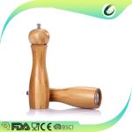 Durable Bamboo Salt And Pepper Grinders , Wooden Pepper Mill And Salt Shaker