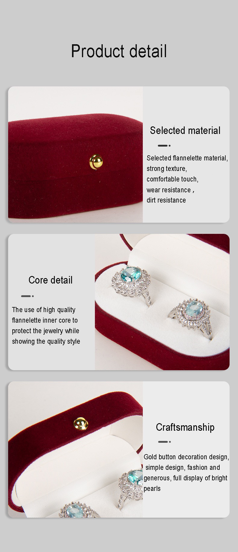 Custom Logo Jewelry Packaging Case Earring Packaging Box Eco friendly