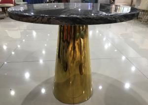 China Minimalist Wrought Iron Marble Coffee Table wholesale