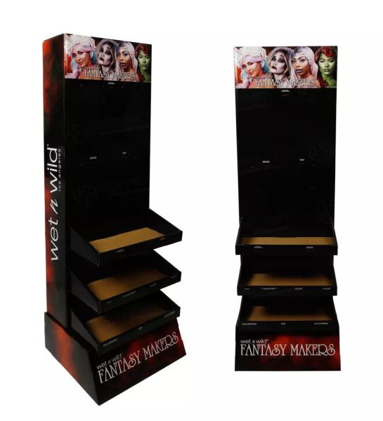 Multifunctional Corrugated Display Rack Standee For Advertising Supermarket