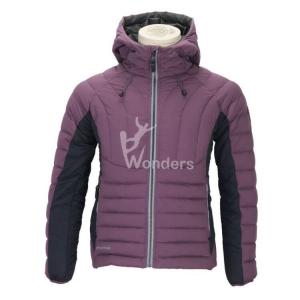 China Stretch 90/10 Duck Hoodie Sports Down Jackets Women'S Customized on sale