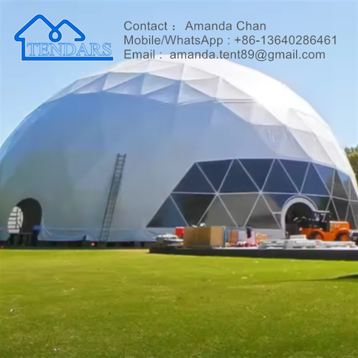 Outdoor Big White Marquee Circus Dome Roof Double Decker Tent For Wedding
