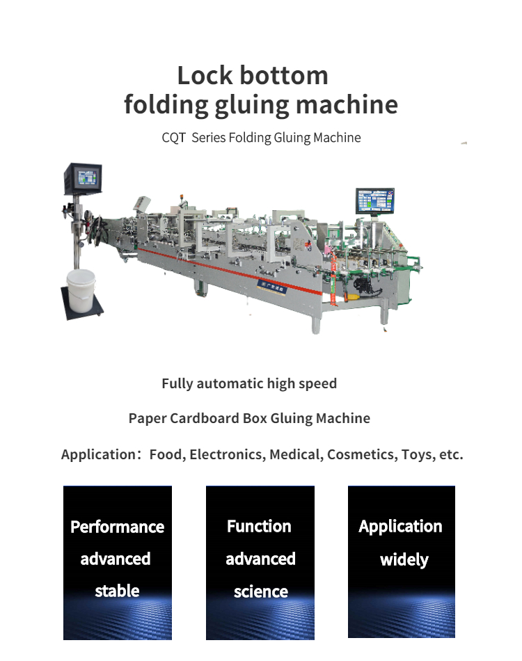 end Listing Paper Box Automatic Gluing Machine Carton Folder Gluer for Carton Folding
