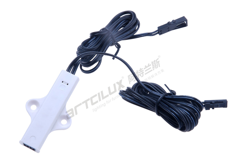 Plastic Electronic IR Sensor Light Switch DC 12V For Cabinets Wardrobes
