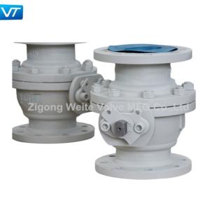 China Cast Steel Trunnion Side Entry Ball Valves Flanged End DN100 PN16 wholesale