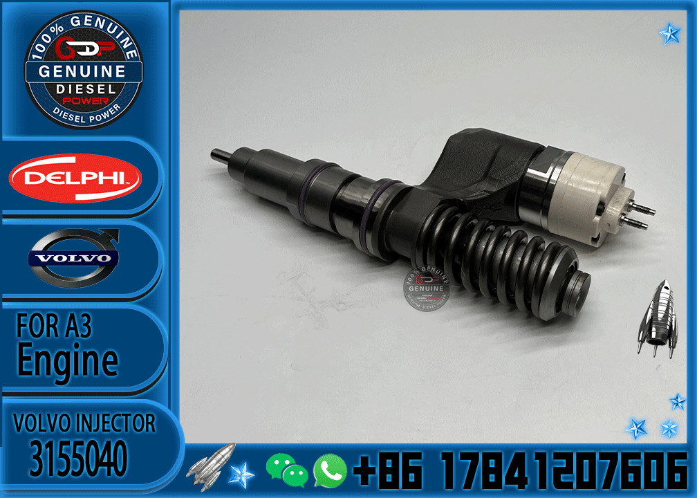 Diesel Common Rail Fuel Injector 3155040 33800-84001 BEBE4B10102 8113180 8112556 1547287 3964820 BEBE4B10101 For VOL