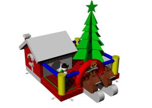 China Giant Inflatable Bouncy Castle House Festival Inflatable Christmas Tree wholesale