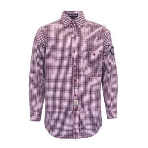 China 6.5oz Cotton Plaid Flame Resistant Work Shirt Buttons Style wholesale