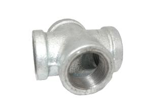 China 180 Cross Malleable Iron PO Lined Pipe Fittings , Elbow Pipe Fitting ANSI BS DIN wholesale