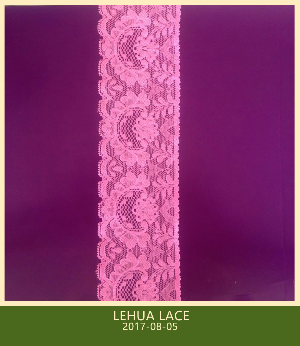 Hot Selling and nice quality Nylon Spandex Stretchy Brazil Lace from China