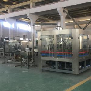 China Automatic Inspect System Mineral Water Glass Filling Machine 14 Head Washing Heads wholesale