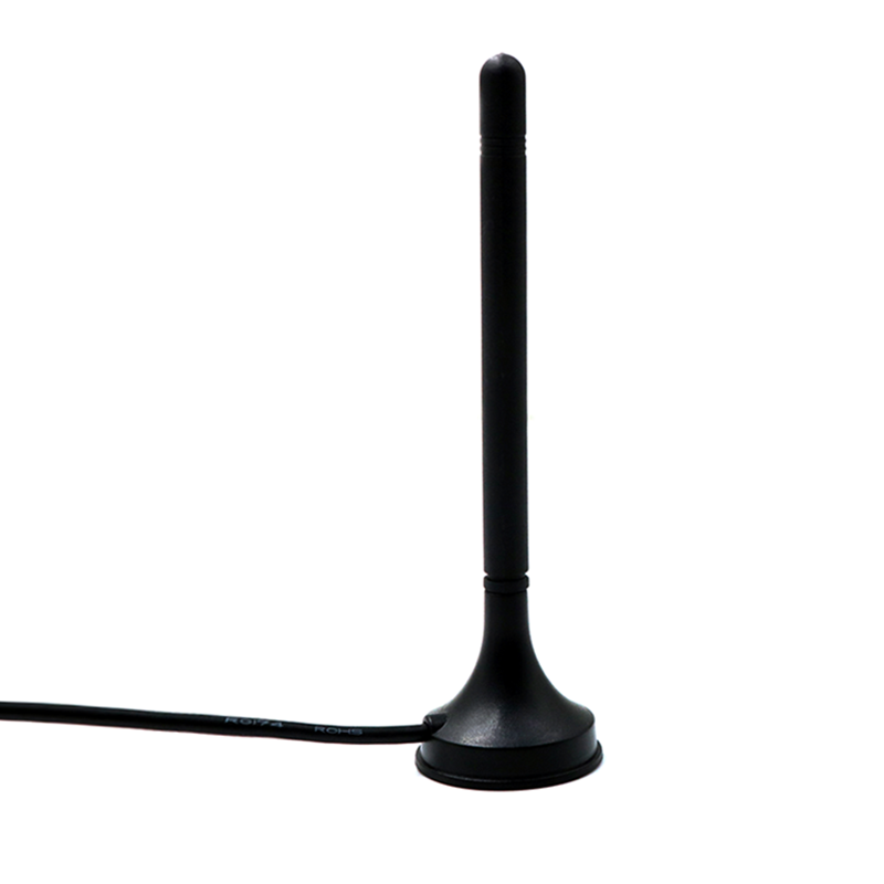 RHCP Magnetic Mount HDTV Digital TV Antenna DVB-T DAB Customize Connector 174-230MHz/470-862MHz