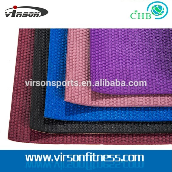 Virson Yoga&Pilates Mat/Fashionable pvc jute yoga mats