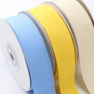 China 25mm Solid Yellow Twill Tape 100% Cotton Twill Tape By The Yard wholesale
