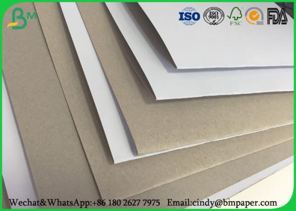 100 x 70 cm 170gsm 180gsm 230 grs / M2 white side coated duplex board grey back