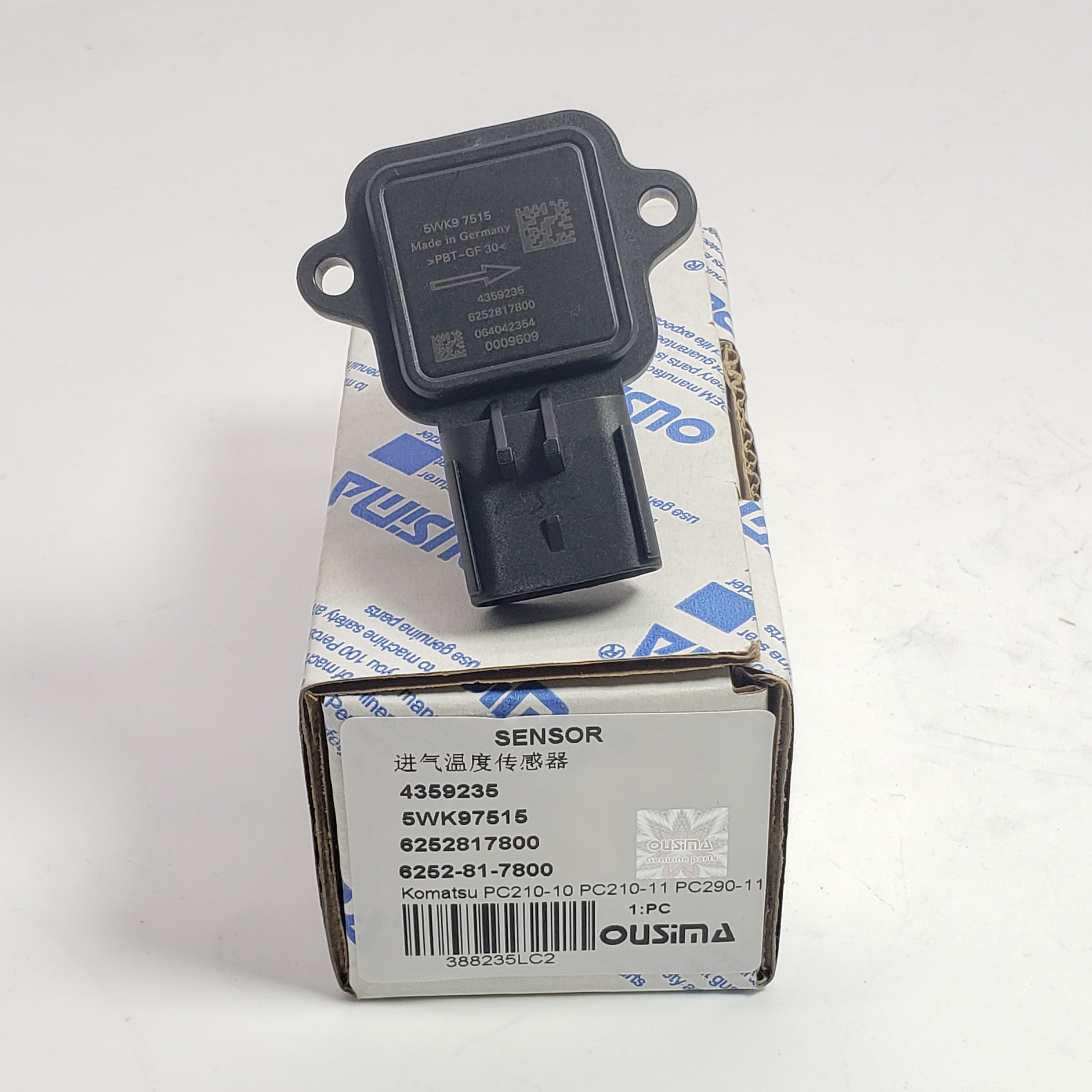 Intake Air Temperature Sensor 4359235/5WK97515/6252817800/6252-81-7800 For Komatsu PC210-10 PC210-11 PC290-11