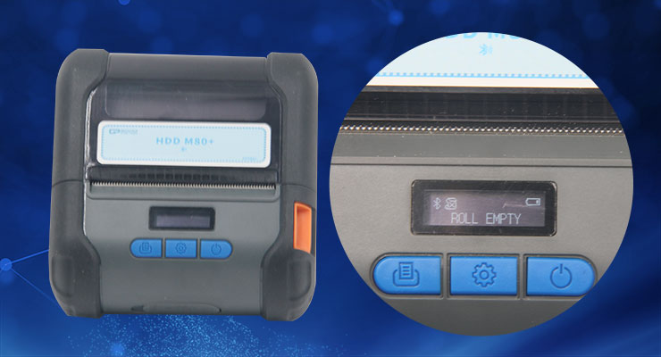 Power Adapter DC9V/1A Handheld Thermal Printer M80 0.96inch OLED Display Customizable