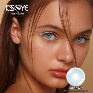 China Turquoise Blue Colored Brand Contact Lenses Without Prescription wholesale