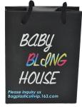 eco friendly paper printed shopping coffee packaging retail bags with handle