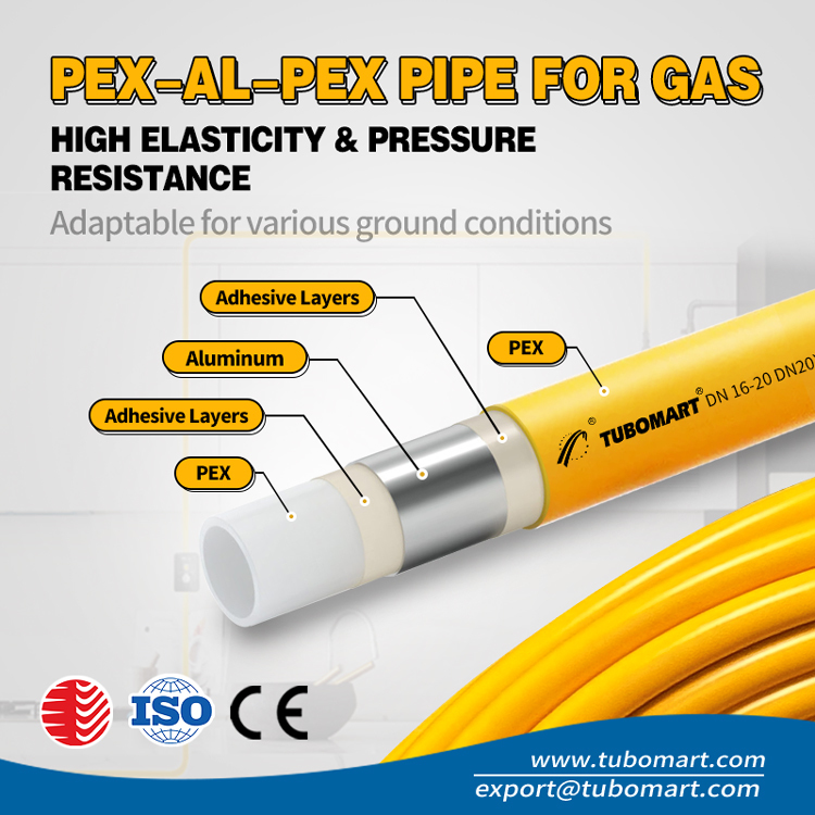 Tubomart 16-32mm Blue Customize Pex Fittings Pex Al Pipe Connector Brass Pex Press Fitting Pressfittings