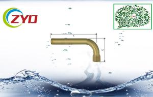China 20mm Brass Wall Mounted Swing Bathroom Facuet Spout Accessory Free Lead Round Welding Bended Pipe wholesale